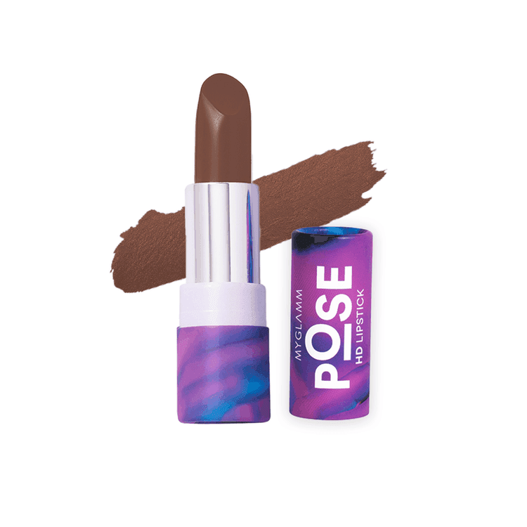 MyGlamm POSE HD Lipstick - Dark Brown – 4gm