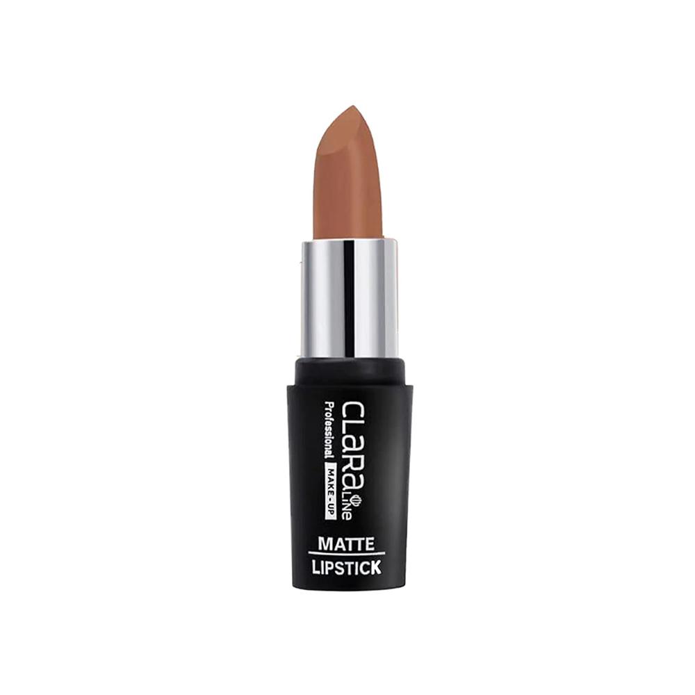 Claraline Professional Make-Up HD Effect Matte Lipstick, 463 Nude Peach – 4.2gm