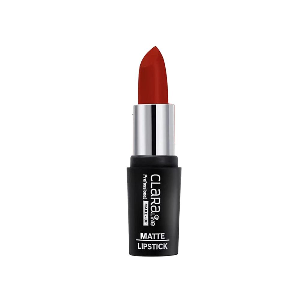 Claraline Professional Make-Up HD Effect Matte Lipstick, 465 Classic Red – 4.2gm