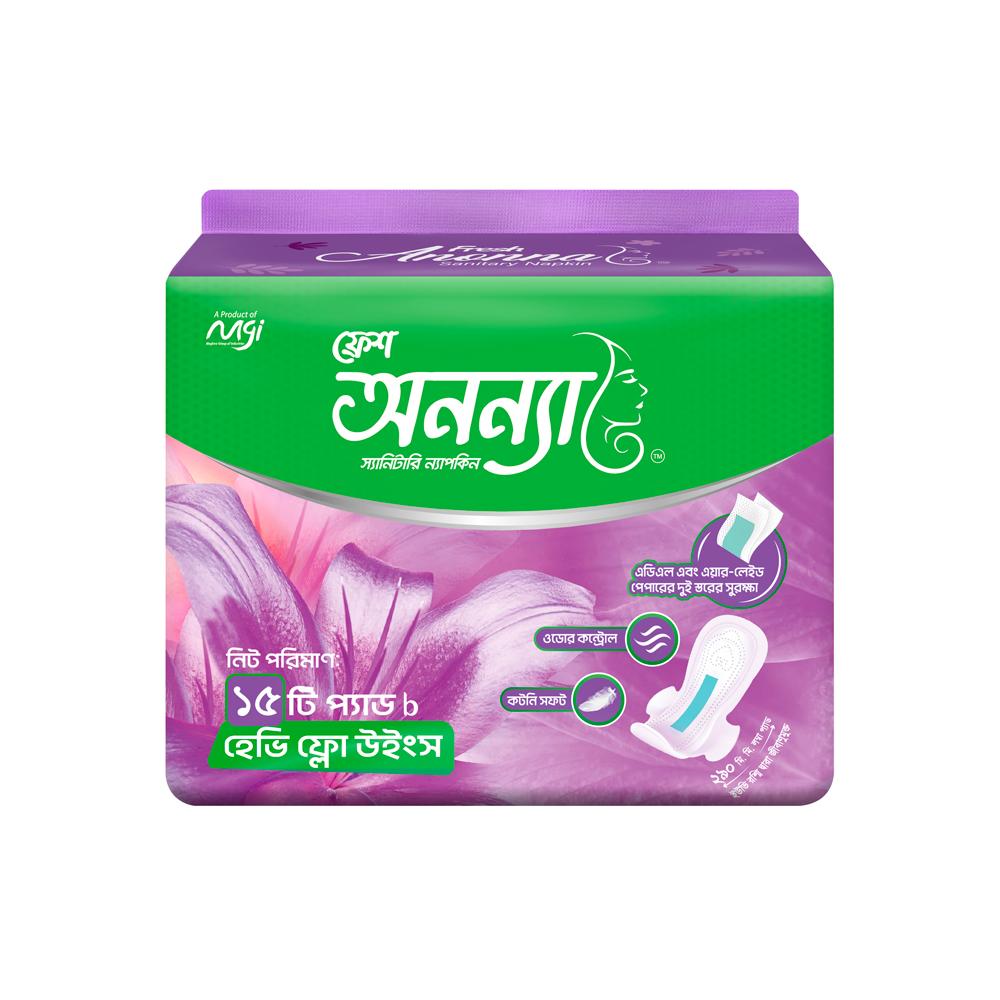 Fresh Anonna Sanitary Napkin Panty System 290mm 15 Pcs Pack
