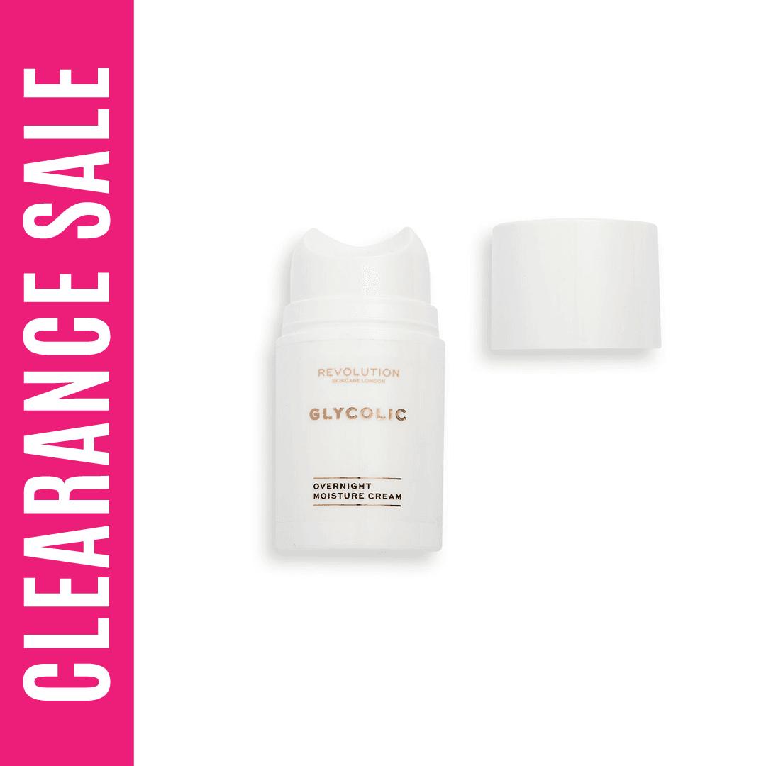 Makeup Revolution Rev Skincare Glycolic Acid Aha Glow Night Overnight Moisture Cream 50.0 ml (Expiry Date - 31 October,2025) – 50ml