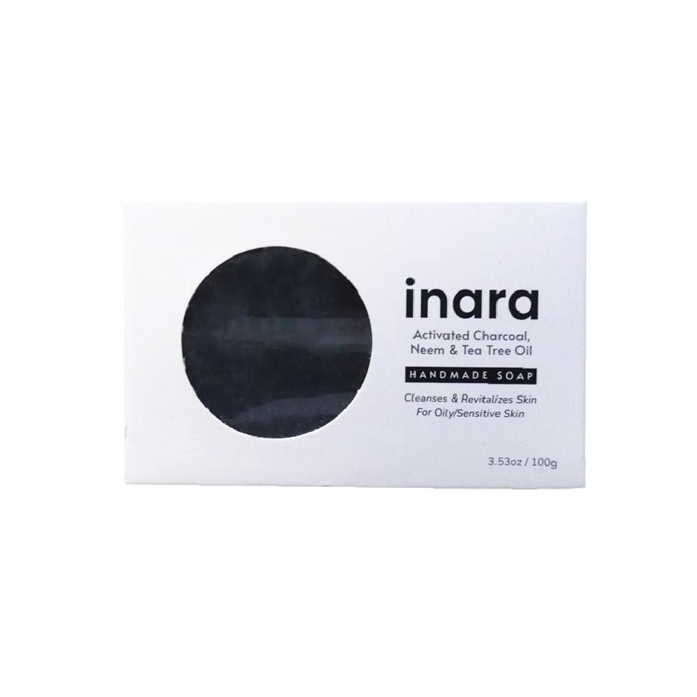 Inara Activated Charcoal, Neem & Tea Tree Oil – 100gm