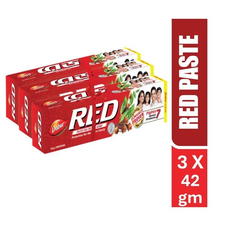 Dabur Red Toothpaste (Pack of 3)