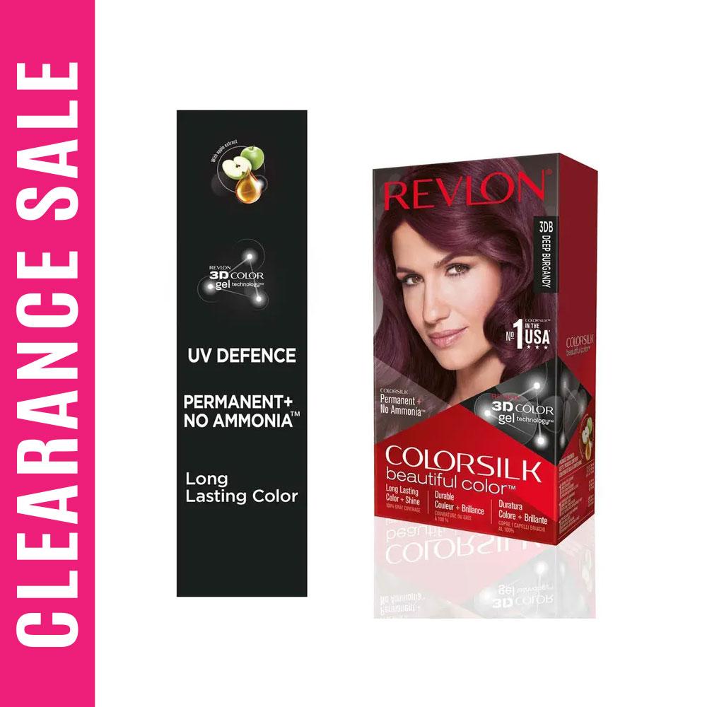 Revlon Color Silk Beautiful Hair Color DEEP BURGUNDY 3DB (Expiry Date - 31/08/25)