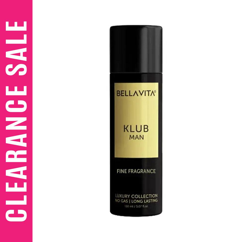 Bellavita KLUB Man Fine Fragrance Luxury Body Spray (Expiry Date - 31/01/27) – 150ml