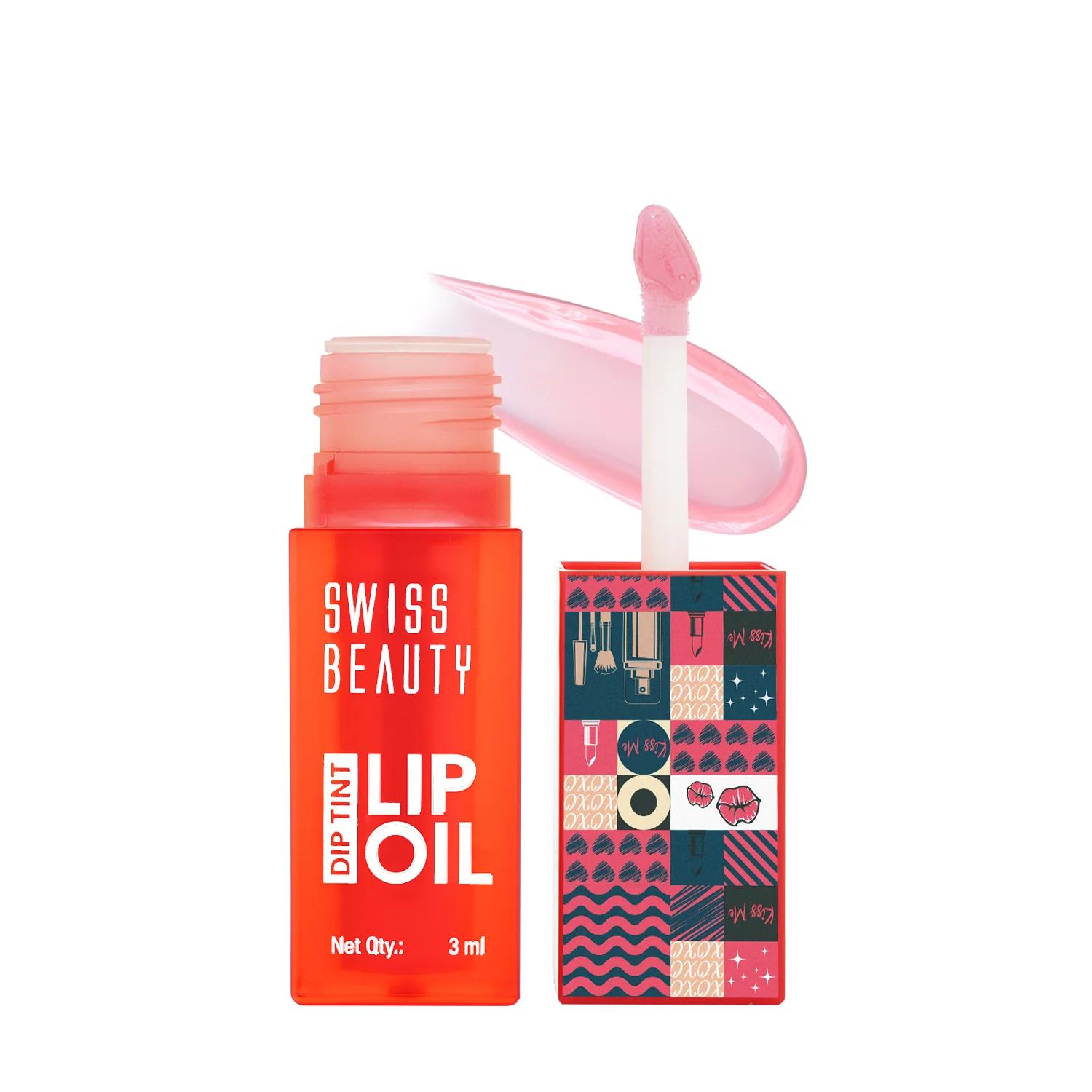 Swiss Beauty Dip Tint Lip Oil - 01 Strawberry – 3ml