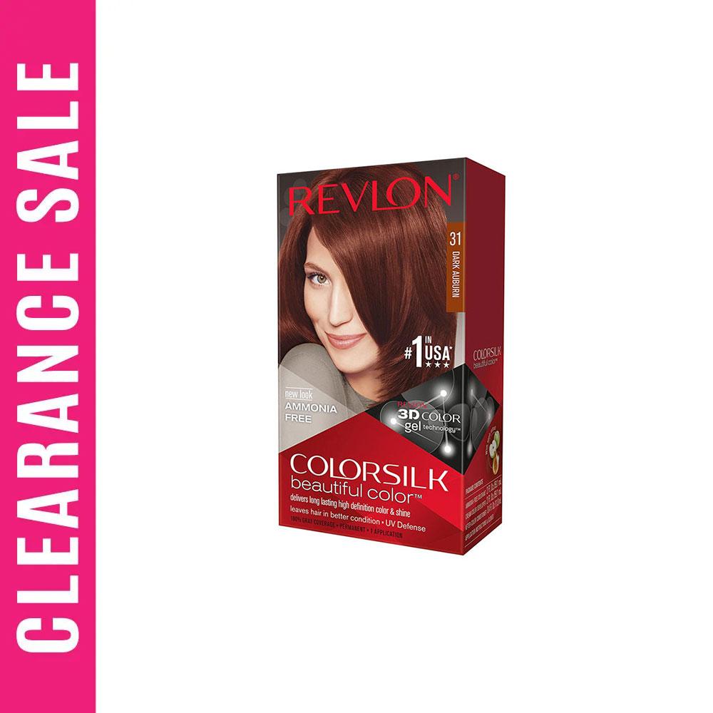 Revlon Colorsilk Hair Color With Keratin For Export -Dark Auburn 31 (Expiry Date -  December 2026) – 59.1ml