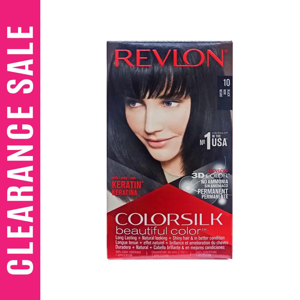 Revlon Color Silk Beautiful Hair Color 10 BLACK (Expiry Date - 31/12/26) – 59.1ml