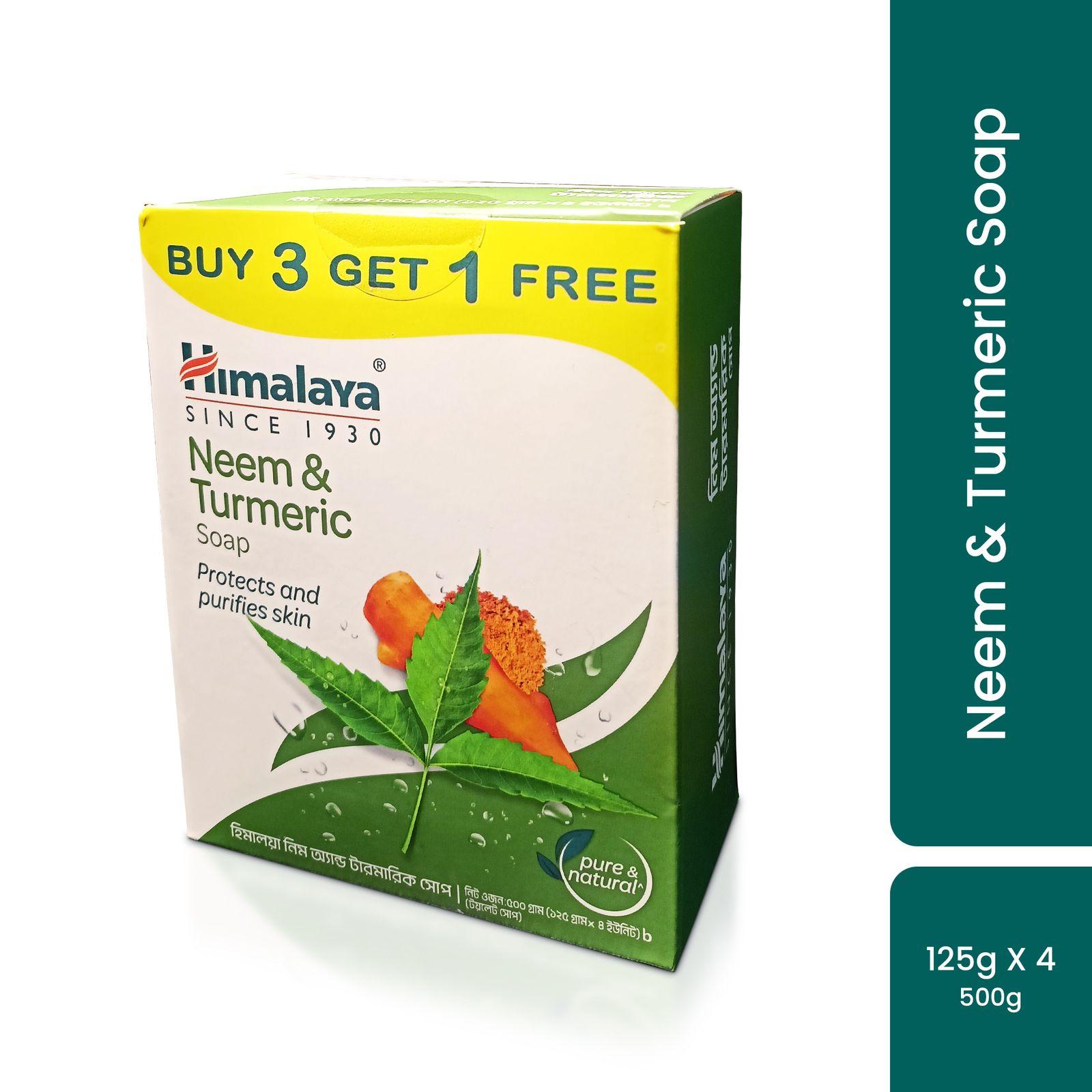 Himalaya Neem & Turmeric Soap (Buy 3 Get 1 Free)