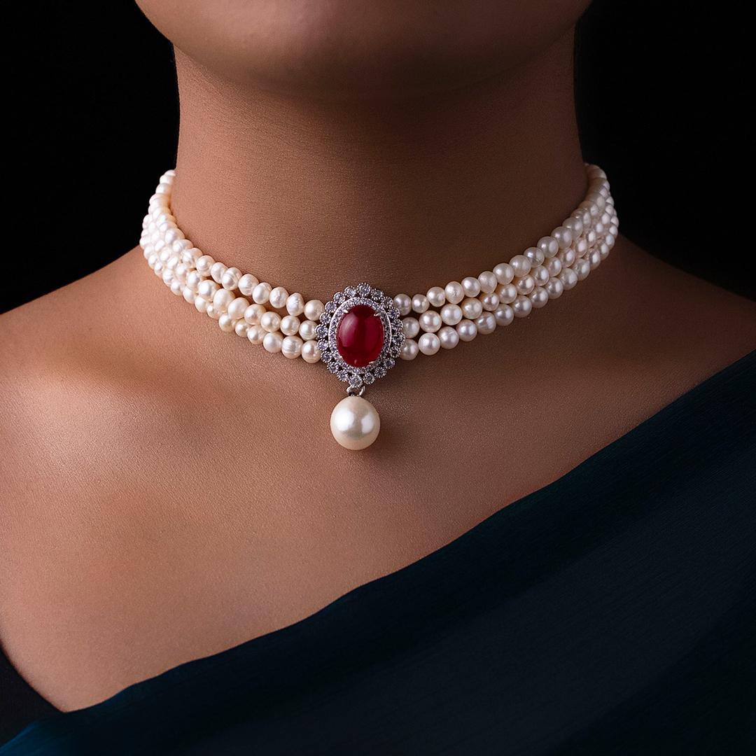 Scarlet Bloom Necklace – Shajgoj