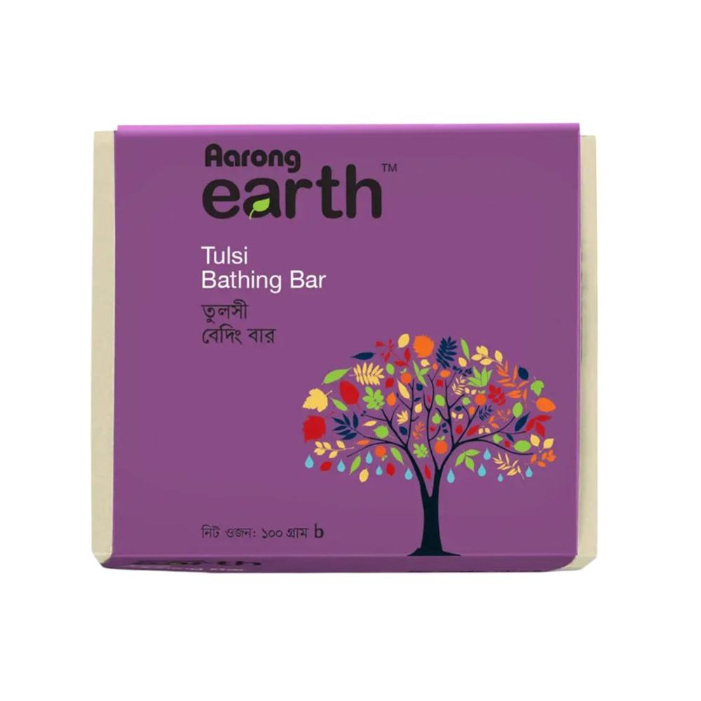 Tulsi Bathing Bar – Aarong Earth – 100gm