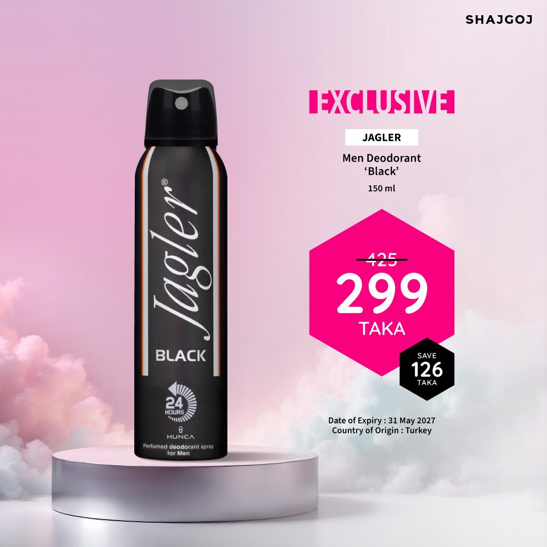 Jagler Men Deodorant Black – 150ml