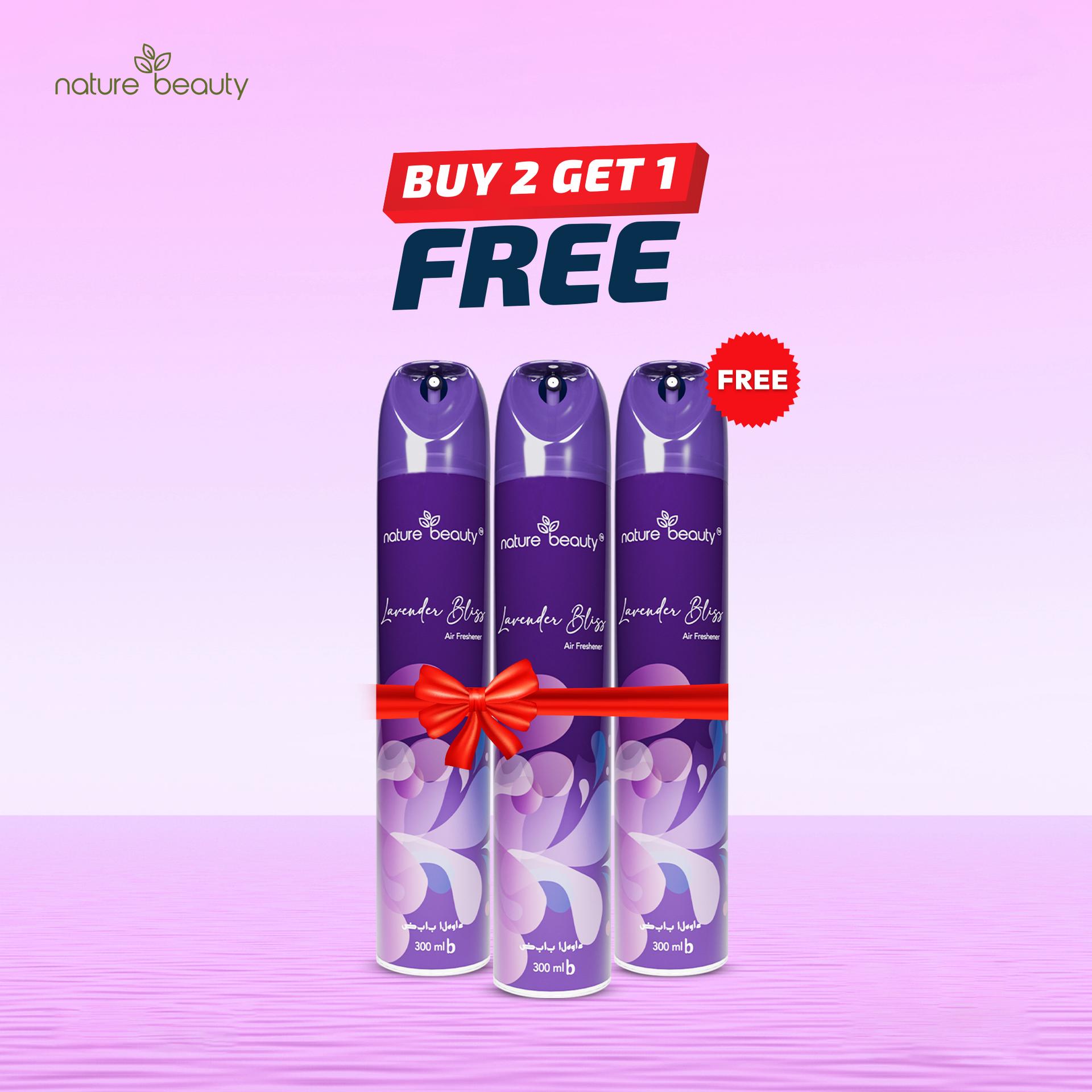 Buy 2 Nature Beauty Lavender Air Freshener Get 1 Free – 300mml