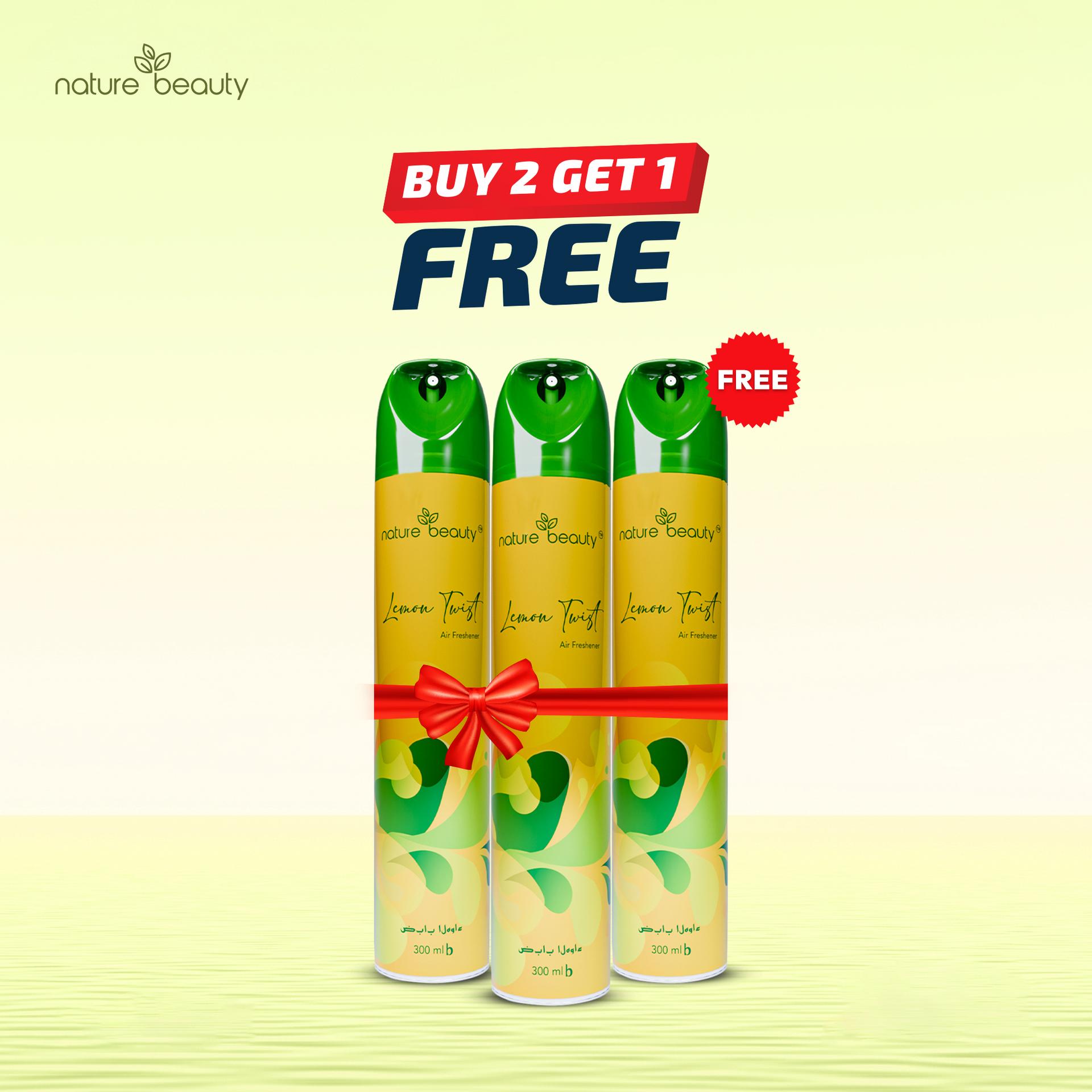 Buy 2 Nature Beauty Lemon Twist Air Freshener Get 1 Free – 300ml