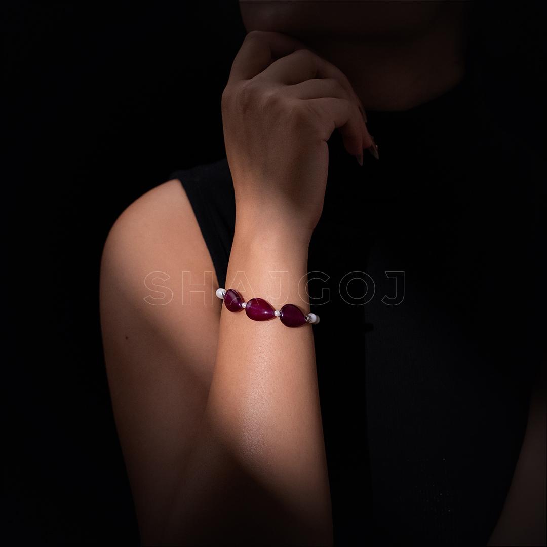 Opal Purple Pearl Bracelet – Shajgoj