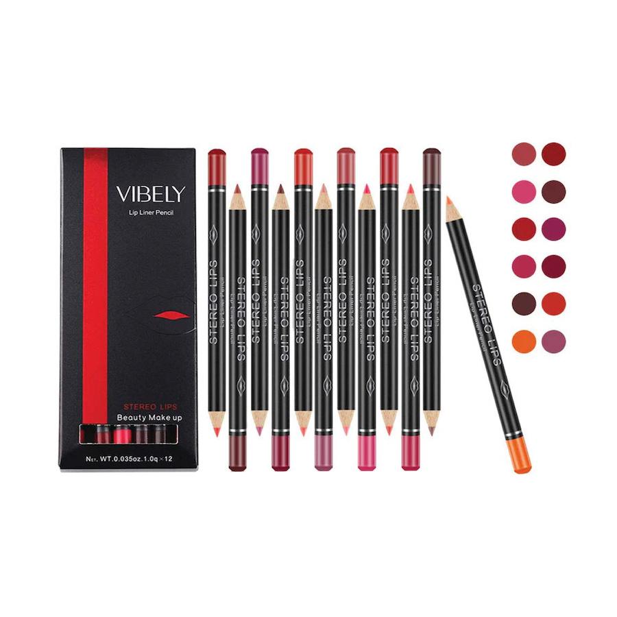 Vibely Lip Liner Pencil set
