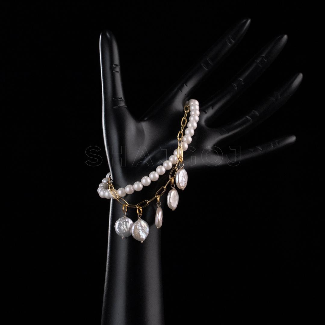 Modern Shell Pearl Bracelet – Shajgoj