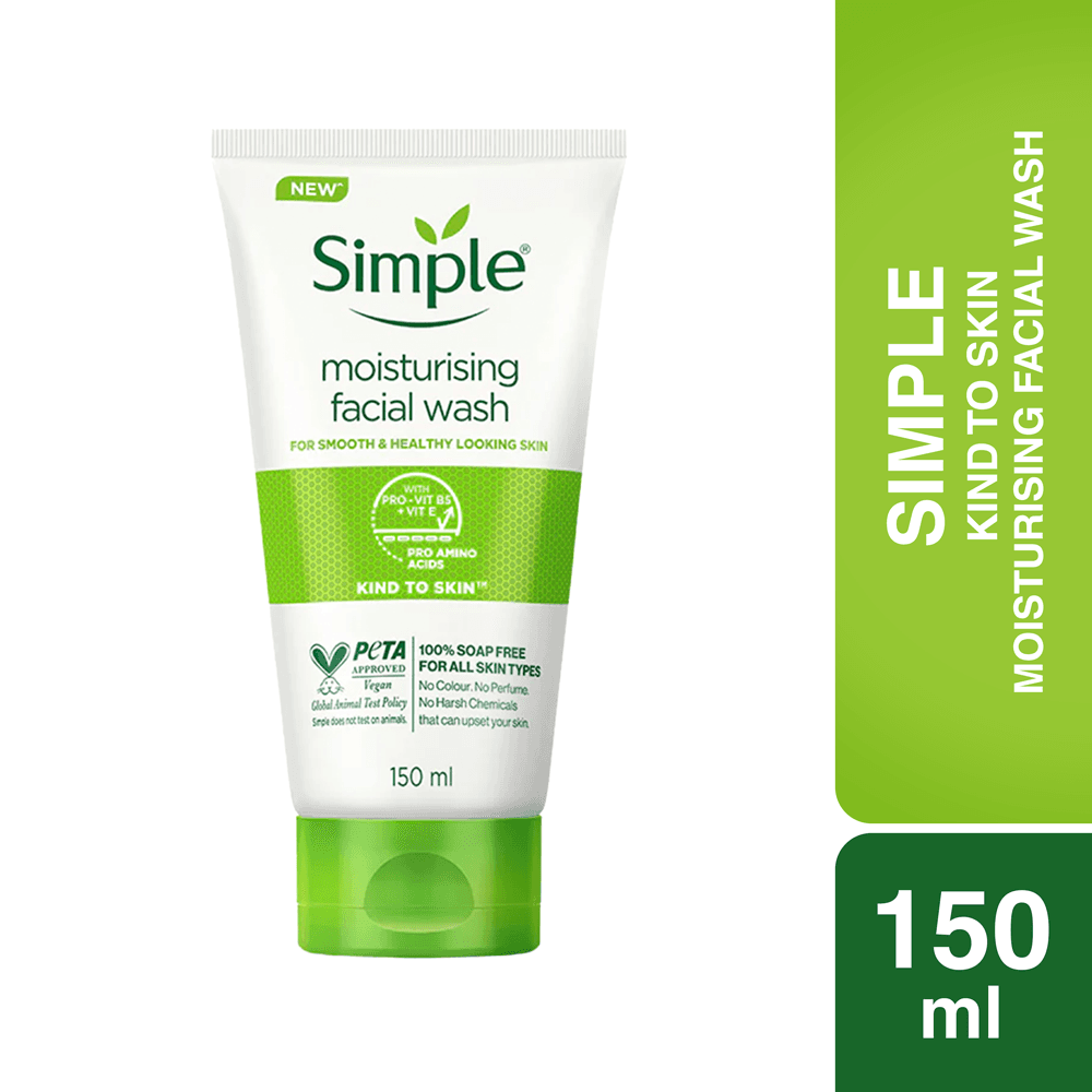 Simple Face Wash Kind to Skin Moisturising 150ml (India) – 150 ml