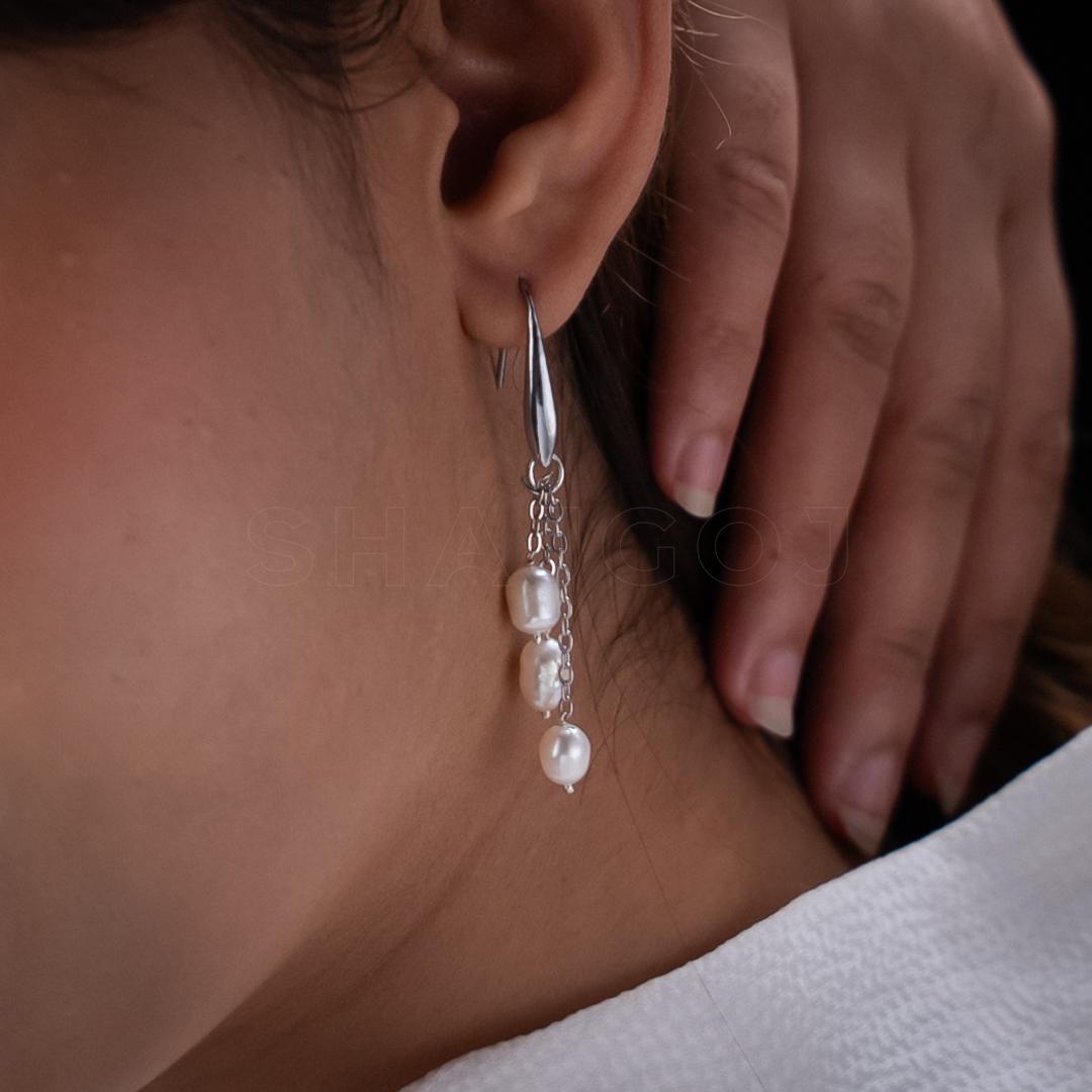 Solo Trio Pearl Earrings – Shajgoj