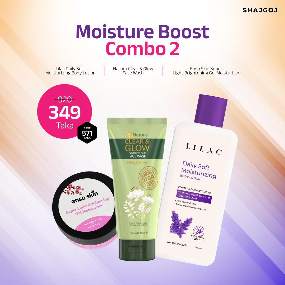 Moisture Boost Combo 02 (Lilac Lotion + Enso Skin Moisturizer + Natura Facewash)