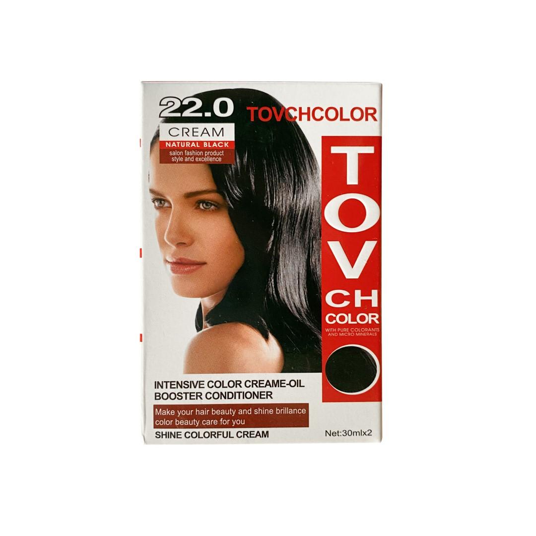 TOVCH COLOR Intensive Color Creame-Oil Booster Conditioner - CREAM NATURAL BLACK 30ml – 80 ml
