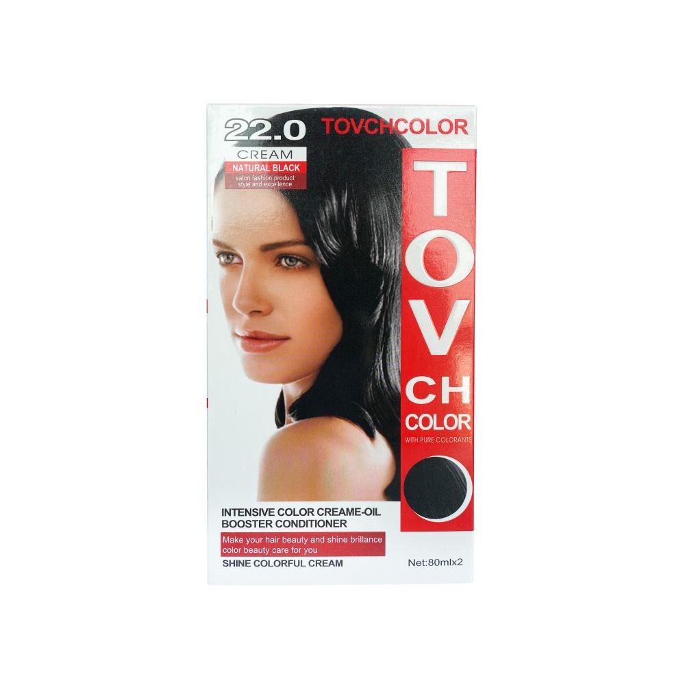 TOVCH COLOR Intensive Color Creame-Oil Booster Conditioner - CREAM NATURAL BLACK 80ml – 80 ml
