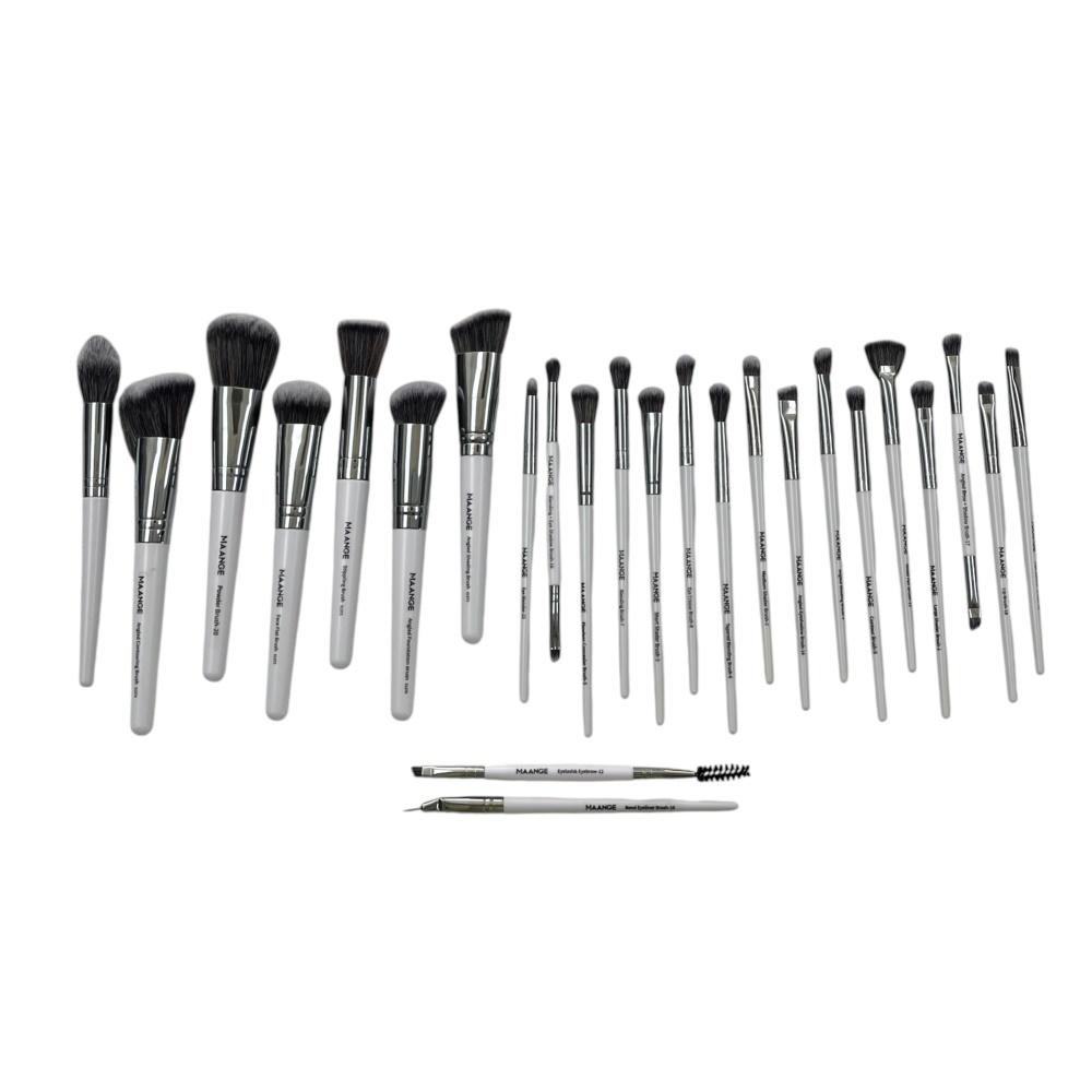 Maange Premium Professional Brush Set - White