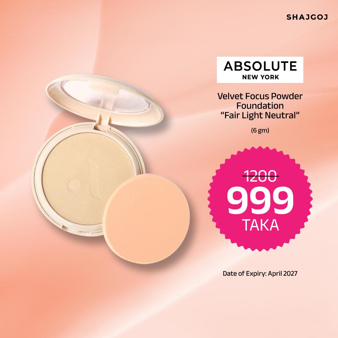 Absolute New York Velvet Focus Powder Foundation - Fair Light Neutral – 6 gm