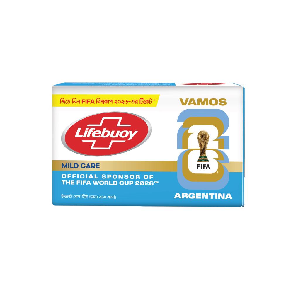 Lifebuoy Care Skin Cleansing Soap Bar (Free 4pc Lifebuoy Shampoo Sachet) – 150gm