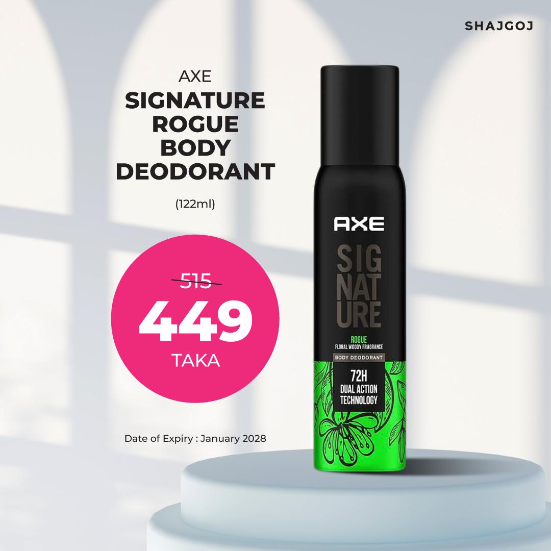 Axe Signature Rogue Long Lasting No Gas Body Deodorant For Men – 122 ml