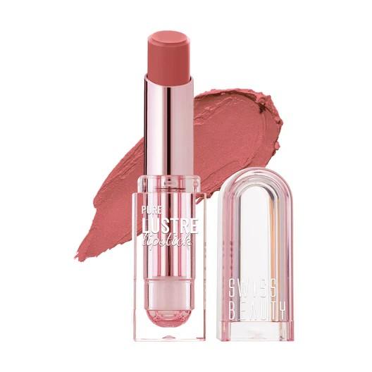 Swiss Beauty Pure Luster Lipstick - 04 It's Bare – 3.8gm
