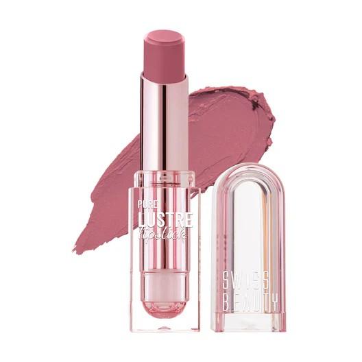 Swiss Beauty Pure Luster Lipstick - 01 True Nude – 3.8gm
