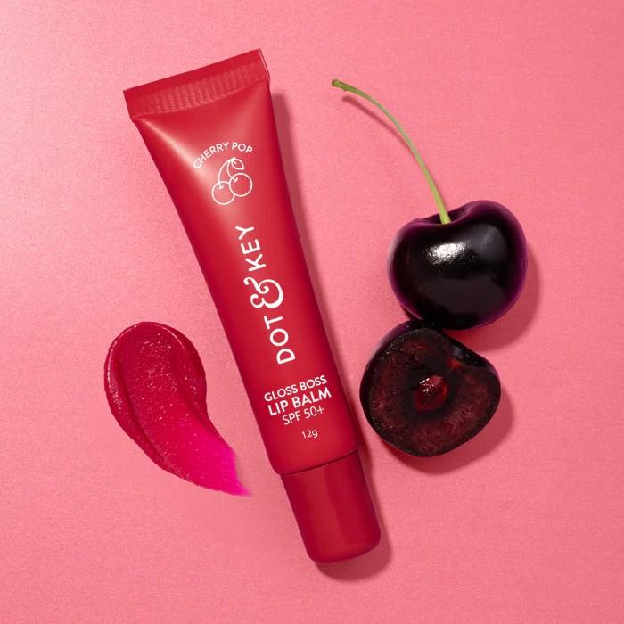 Dot & Key Gloss Boss Lip Balm SPF 50+ Cherry Pop – 12gm