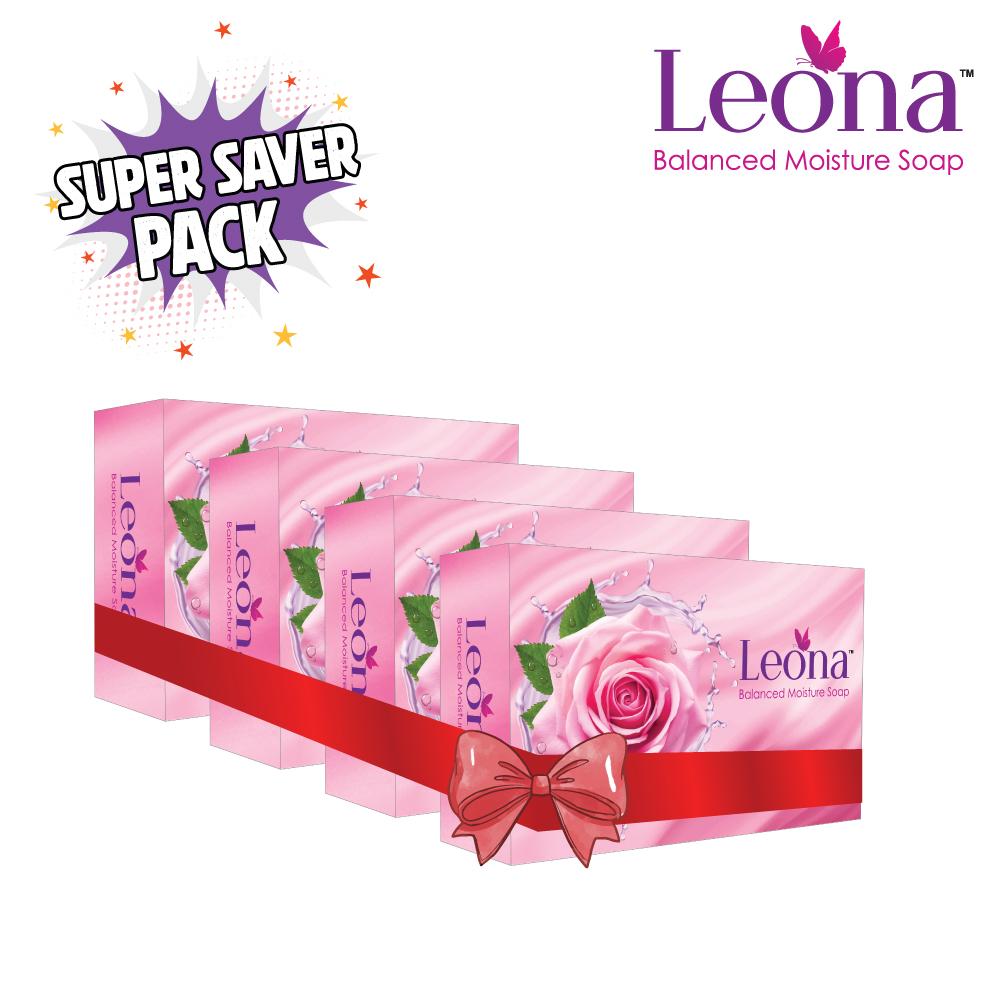 Leona Rose & Glycerin Soap 100gm4pcs Combo