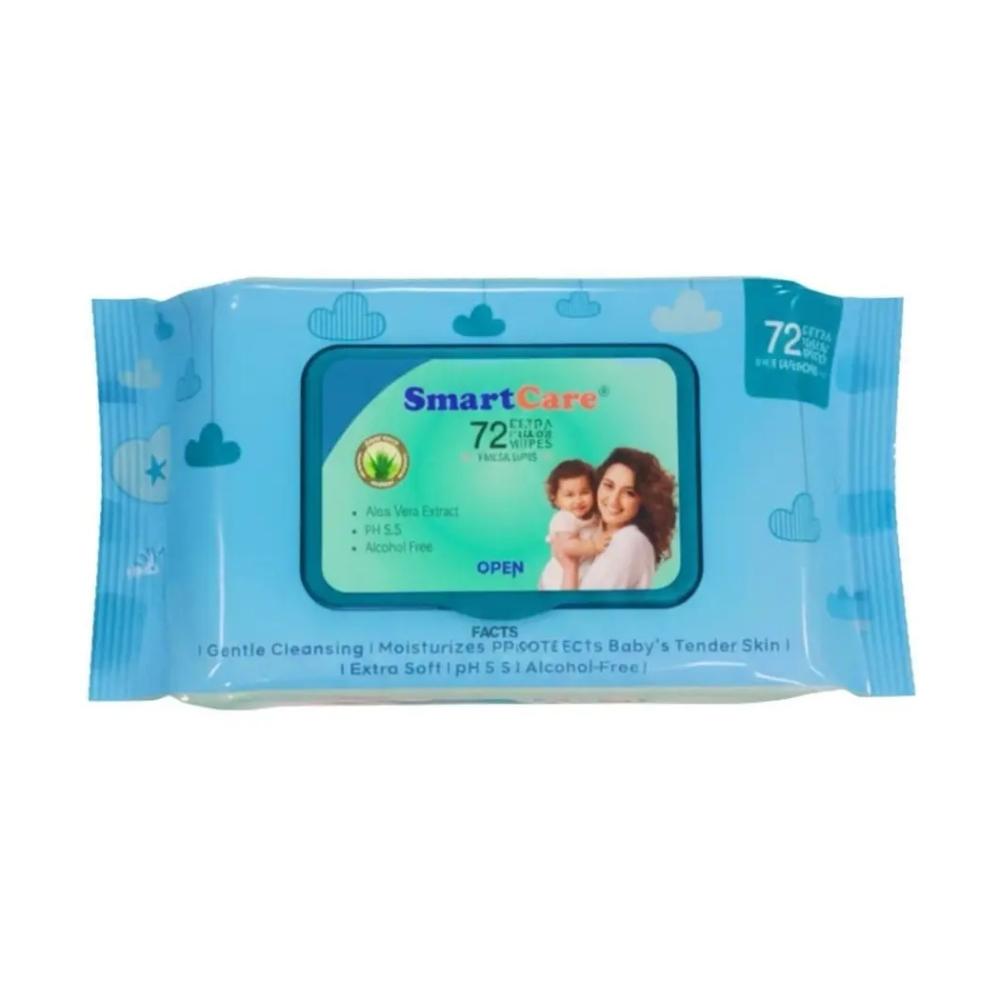 Smart Care Wet Wipes With Fliptop - 72pcs