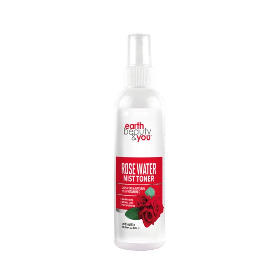 Earth Beauty & You Rose Water With Vitamin C Mist Toner – 120ml