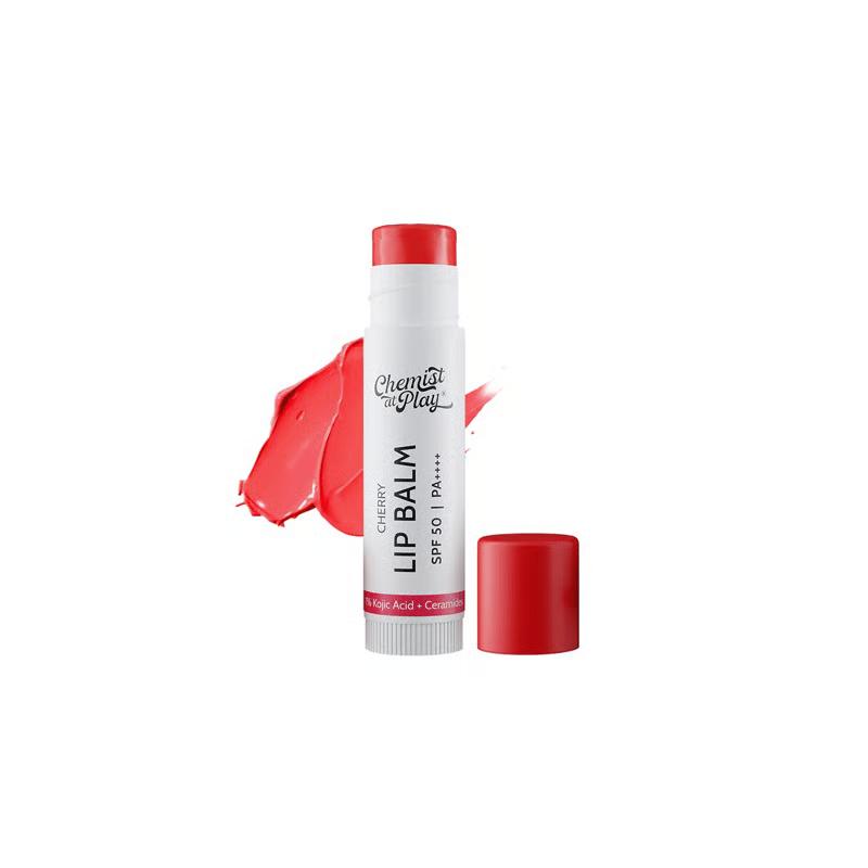 Chemist At Play Ceramides + 1% Kojic Acid Glossy Lip Balm (Cherry) Spf 50, Pa++++ – 4.5gm