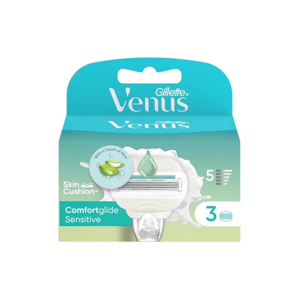 Gillette Venus ComfortGlide 5 Sensitive 3 Razor Blade Refills