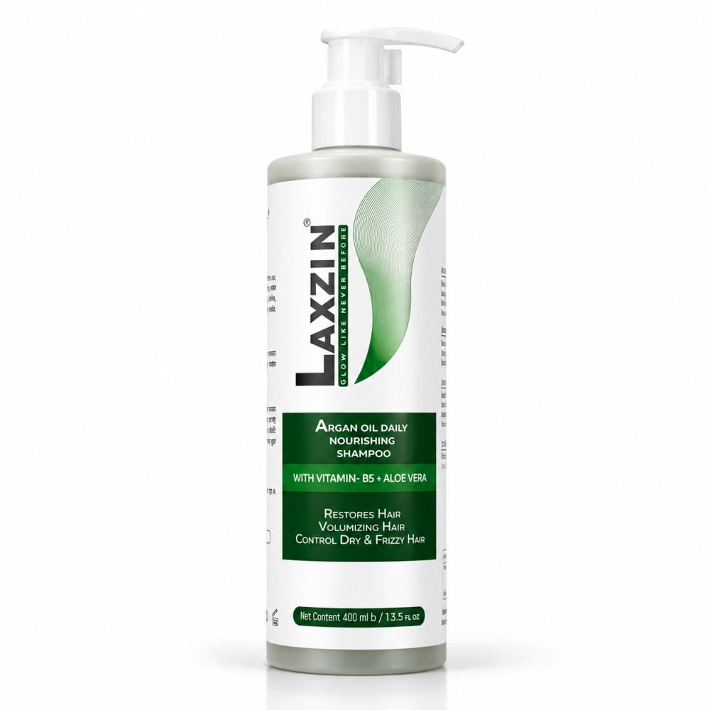 Laxzin Argan Oil Daily Nourishing Shampoo – 400 ml / 13.5 fl oz