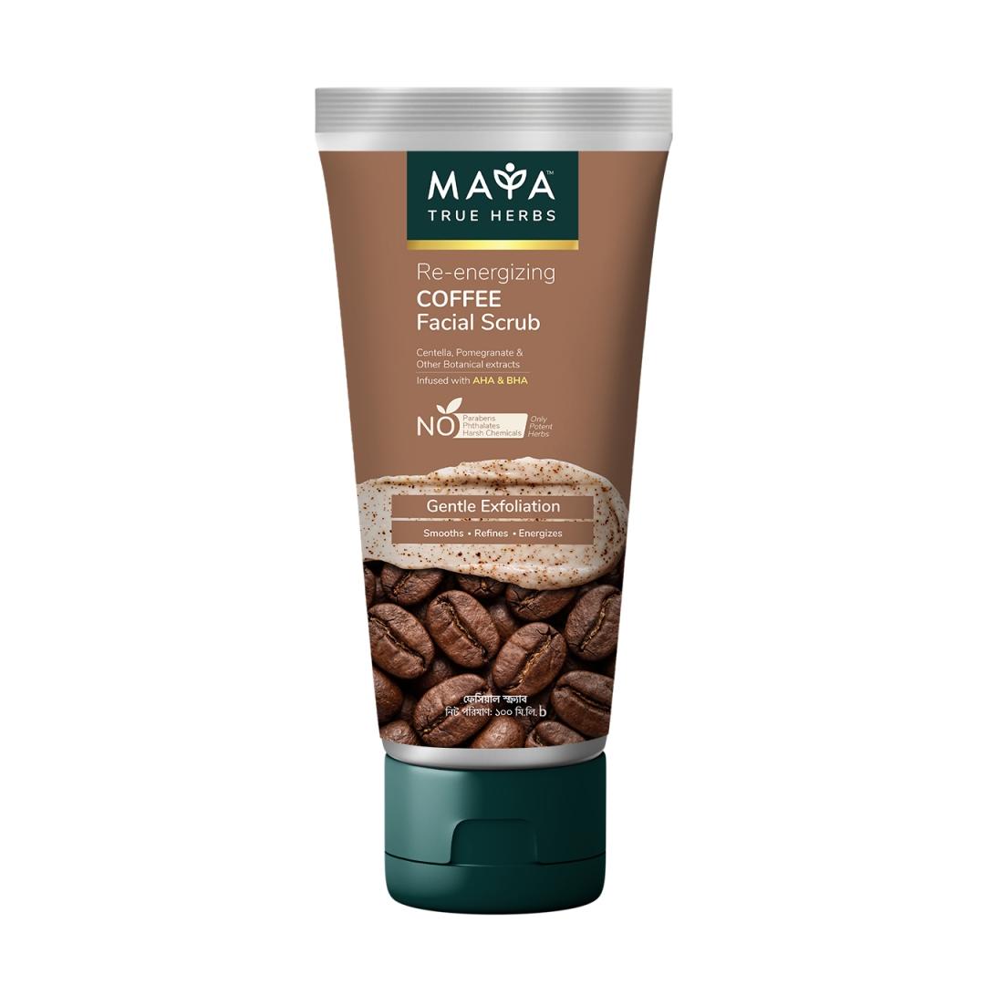 MAYA Re-energizing Coffee Facial Scrub – 100 ml