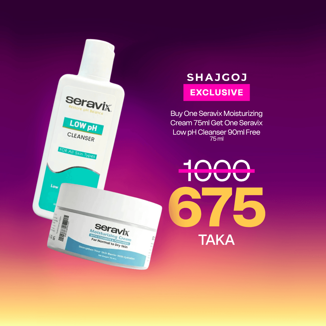 Buy One Seravix Moisturizing Cream 75ml Get One Seravix Low pH Cleanser 90ml Free