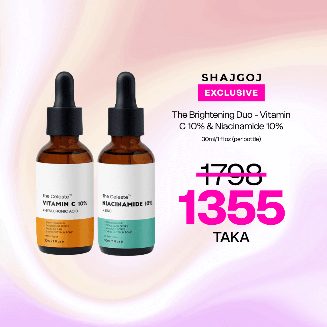 The Brightening Duo - Vitamin C 10% & Niacinamide 10% – The Celeste – 30ml/1 fl oz (per bottle)
