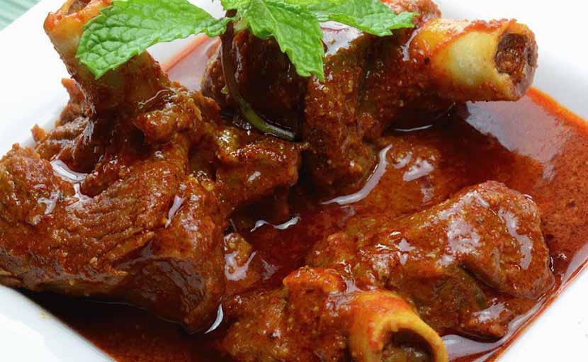 বাদাম মাটন কোরমা
