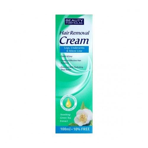 Beauty Formulas Hair Removal Cream - Green Tea Extract