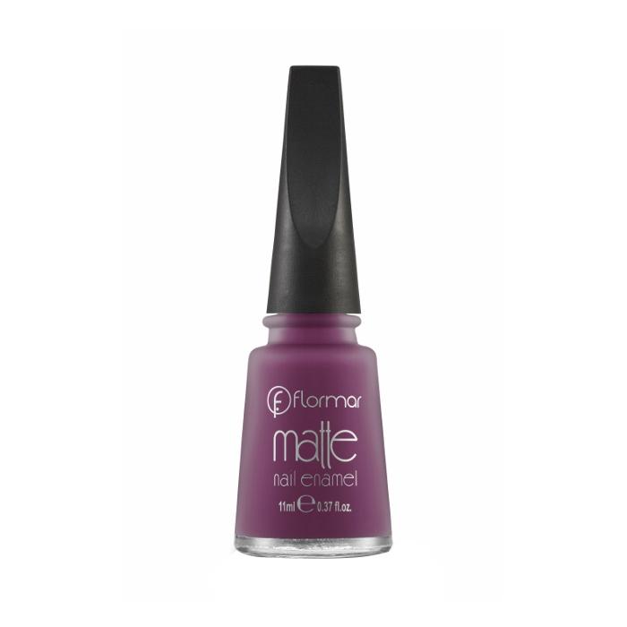 Flormar Matte Nail Enamel - M10 Extreme Grape – 11ml
