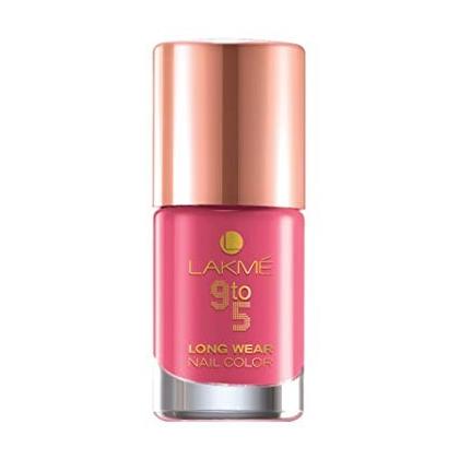 Lakme 9 to 5 Long Wear Nail Color - Rose Rush – 9ml