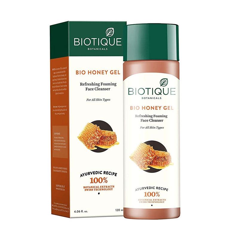 Biotique Bio Honey Gel Refreshing Foaming Face Cleanser for All Skin Types – 120ml