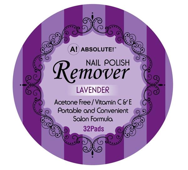 NICKA K ABSOLUTE NAIL POLISH REMOVER LAVENDER AR03 32 PADS