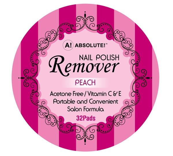 NICKA K ABSOLUTE NAIL POLISH REMOVER PEACH AR02 32 PADS