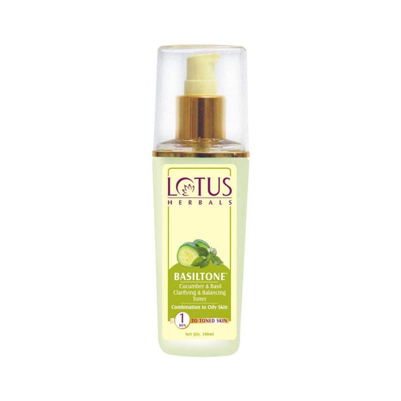 Lotus Herbals Basil Tone Cucumber And Basil Clarifying And Balancing Toner – 100ml